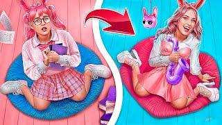 From Nerd to Popular in School! Total Makeover