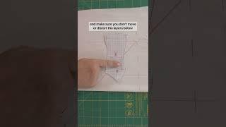 Pinning the patter pattern to fabric | Dressmaking Academy #shorts #diy #dressmaking #sewing