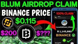 Blum Listing Date  || Blum Coin Price Prediction  || Blum Airdrop Update today || Blum Withdrawal