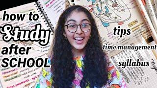 #16  How to study after school | time management, study tips for indian students 