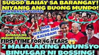 SUGOD BAHAY SA BARANGAY NIYANIG ANG BUONG MUNDO 2 MALAKING ANUNSYO NI BOSSING BINULGAR! TAMBAK