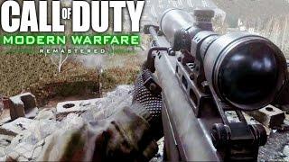 Call of Duty 4 Modern Warfare Remastered Sniper One Shot One Kill Mission Gameplay Veteran
