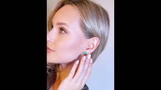 Серьги из серебра 925 пробы с эмалью. #jewellery #серьги #серебро925