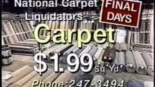 1991 National Carpet Liquidators commercial