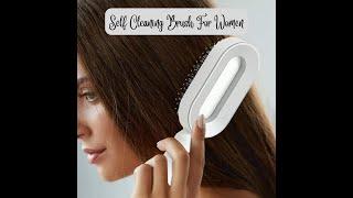 Quick Self Cleaning Hair Comb, Women's Hair Brush with Air Cushion, for Scalp Massage