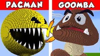 PACMAN vs GOOMBA – PvZ vs Minecraft vs Smash