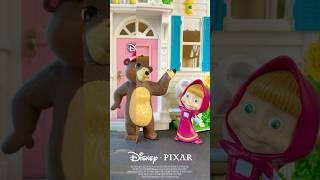 Masha and the Bear as a Disney Pixar poster ‍‍ ~ Masha and the Bear Toys