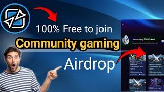 community gaming airdrop 100% free to join early testnet phase 2 live