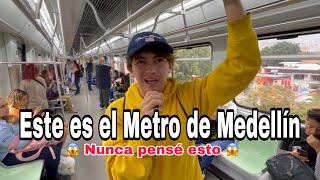 Mexicano entra por primera vez al Metro de Medellín Colombia  NUNCA PENSÉ QUE FUERA ASÍ !!