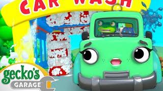 Runaway Car Wash | Gecko's Garage | Trucks For Children | Cartoons For Kids