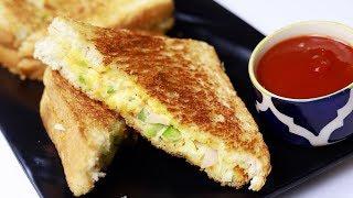 Mayo Cheese Grilled Sandwich | Veg Mayonnaise Cheese sandwich on Pan | Easy n Quick Grilled Sandwich