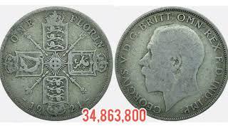 1921 ONE FLORIN Coin VALUE + REVIEW George V