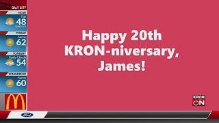 Celebrating KRON4 anchor James Fletcher's 20th 'KRON-niversary'