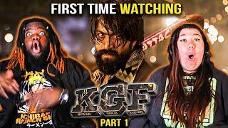 KGF SHOCKED US! - KGF Chapter 1 MOVIE REACTION! (First Time Watching!) Part 1/2