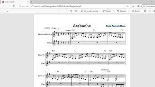 partitura para registrar y registro de derecho de autor