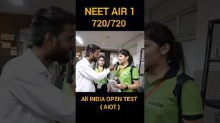 Mil Gya NEET AIR 1 | 720/720 | NEET 2025 #NEET #mocktest #All #kota