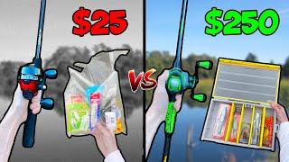 $25 vs $250 Custom Tackle Box Fishing Challenge