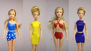 DIY  Делаем платья из воздушных шариков для куклы. Making balloon dresses for Barbie dolls