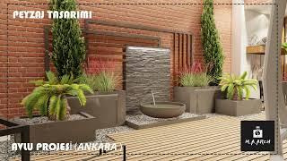 PEYZAJ MİMARLIĞINDA AVLU TASARIM  ÖRNEĞİ  / LUXURY COURT DESIGN