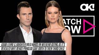 Adam Levine & Daughter Hold Hands On Outing After Behati Prinsloo Gave Birth To Their Third Child