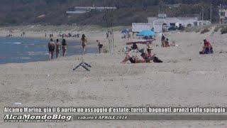 Alcamo Marina, già il 6 aprile un assaggio d'estate: turisti, bagnanti, pranzi sulla spiaggia