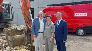 Eerste steenlegging nieuwbouw MonaVisa Roeselare