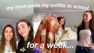 i let my mom pick my outfits to school for a week