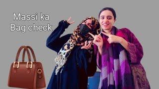 what's in massi bag? Zuni khan/Sara Akash 