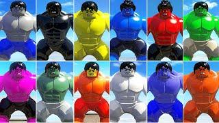 All Hulk COLORS in LEGO VideoGames Part 3