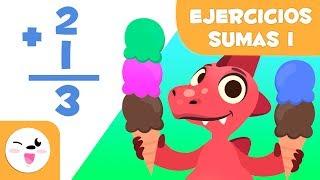 Ejercicios de SUMAS para niños - Aprende a sumar con Dino - Matemáticas para niños