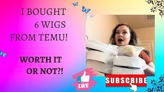 I Bought 6 Cheap Wigs From Temu! Were they worth it or not?!