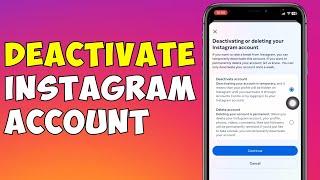 How To Deactivate Instagram Account | Deactivate Instagram Account In Mobile (UPDATED)