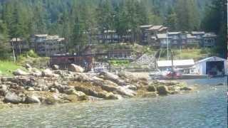 Pender Harbour BC (British Columbia ) Canada  SloCat - painted boat - lougheed