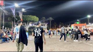 Al Ahly club summer activities at night ..