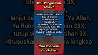 Pengasihan Ampuh dengan Yaa Rohman, Ya Rohim. #dosa #rekomendasi #weton