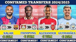 NEW CONFIRMED TRANSFERS AND RUMOURS 2024/2025, SALAH to BARCELONA, ALEXANDER to ARSENAL