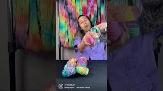 #indie #handdyed #yarn #indiedyer #fiberartist #rainbow #crochet #knitting