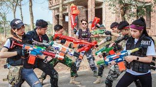 Alpha Nerf War : Elite Squad No 01 SEAL X Warriors Nerf Guns Fight Crime Group Vandal Dr.Lee