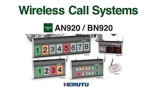 ”Making all sort of calls easily identifiable” Wireless Call Systems (Andon Systems) AN920 / BN920