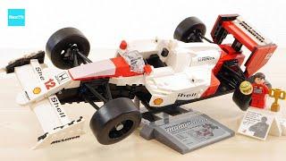 レゴ アイコン マクラーレン MP4/4 ＆アイルトン・セナ 10330 ／ LEGO Icons McLaren MP4/4 & Ayrton Senna Speed build & Review