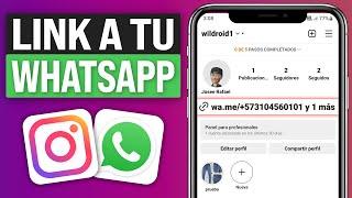 Cómo Poner el Link de Whatsapp En Instagram (2024)