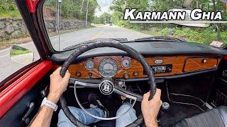 1970 Volkswagen Karmann Ghia - Driving the Italian Styled German Air Cooled (POV Binaural Audio)