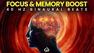Intense Focus and Memory Boost: 40 Hz Binaural Beats for Brain Activation