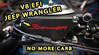 I Finally Enjoy Driving My V8 Jeep Wrangler YJ! - Installing Holley Sniper EFI