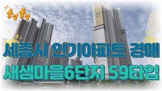 세종시 인기 아파트 경매물건 새샘마을6단지 펜타힐스 놓치지 마세요