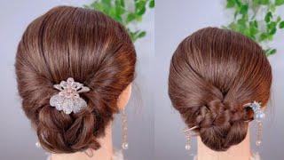 Cute Wedding Hairstyles for Long Hair |Simple & Elegant Bun Styles for Girls |Hair Style Girl Simple