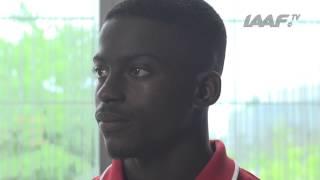 IAAF World Junior Championships 2014 - ITW Trayvon Bromell USA - Press Conference