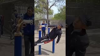 Китайский дед на тренировке