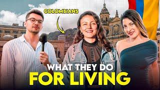 Asking Colombians What They Do for a Living in Europe