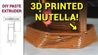 3D printing Nutella with a DIY paste extruder - XChange on Ender 3